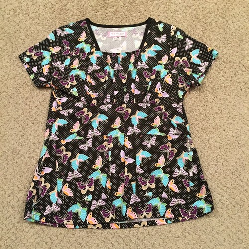 Koi scrub top womens - womens, black