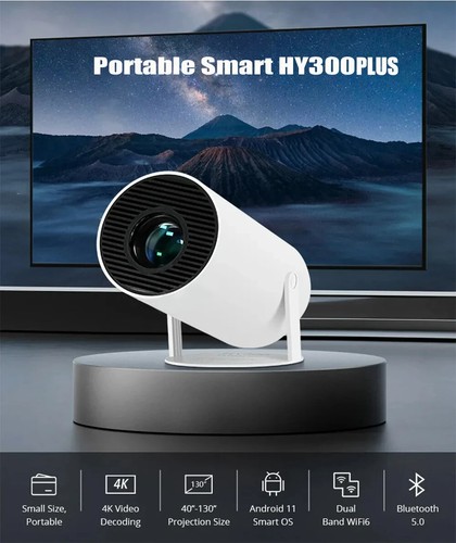 Hy300 plus projector - hd,