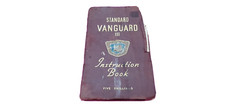 V02 Owners manual glovebox standard Vanguard III 1955 - 1958 phase 3 sportsman 