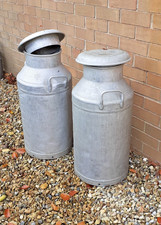 2 x vintage milk churns  -   10 gallon (to be sold separately)