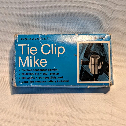 Realistic tie clip mike - realistic,