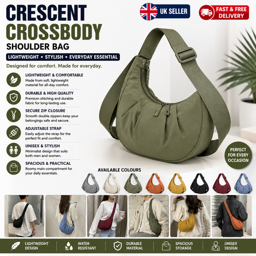Unisex crescent crossbody - crescent,