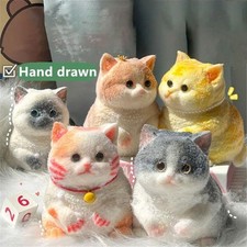 With Flocking Surface Cat Soft Squeeze Toys Cat Pinching Toy  New Year Gift