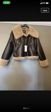 Zara Aviator Jacket  Brown