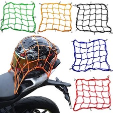 High-Elastic Cargo Net Storage Rack Bungee Net with 6 Hooks for Motorcycle Bike
