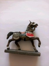 Elastolin Lineol 70mm Composition Knights Horse Missing Ear Vintage