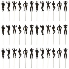  36 Pcs Cake Toppers Diy