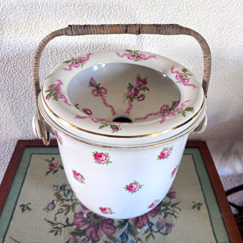 Vintage floral ceramic - floral, slop