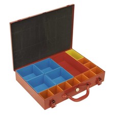 Sealey Garage/Mechanic Part/Tool/Fixings Metal Case - 15 Storage Bins - (APMC15)