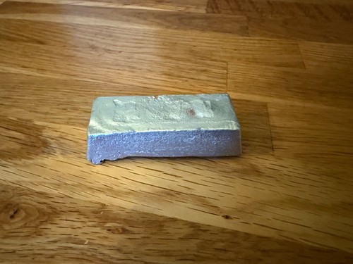 200g pewter ingot for smelting - pewter,