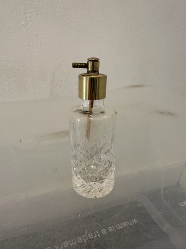 Vintage cut glass perfume - cut,