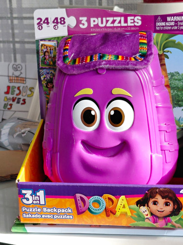 Dora puzzle backpack - dora, 3-in-1