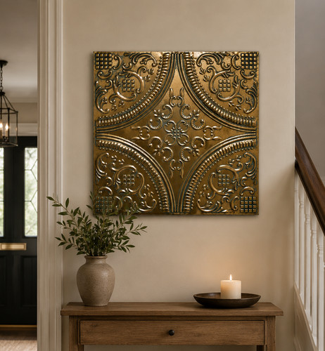 Large ornate metal wall - ornate,