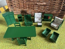 Sylvanian 1980’s Vintage Furniture Bed Table Chairs Wardrobe Bundle