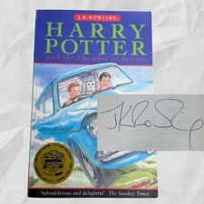 Harry Potter and the Chamber of Secrets, First UK Printing, Signed by JK Rowling