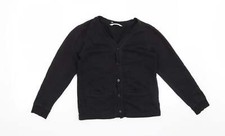 H&M Girls Black Cotton Blend