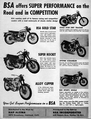 1957 bsa gold star - star, super
