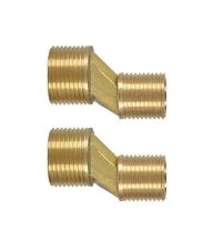 2 x Eccentric Tap Reducer 1/2" x 3/4" BSP Dog Legs Bath Shower Connector