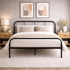 Bed Frame Metal Rounded