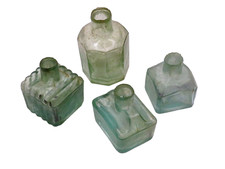 x4 Different Antique Glass