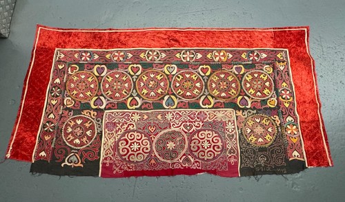Vintage embroidery kazakh - kazakh, yurt
