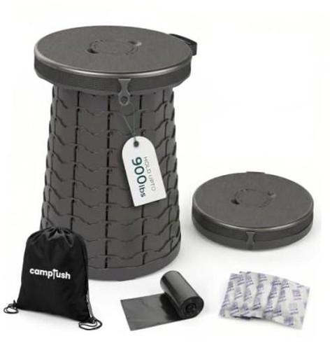 Camping toilet holds upto - toilet,