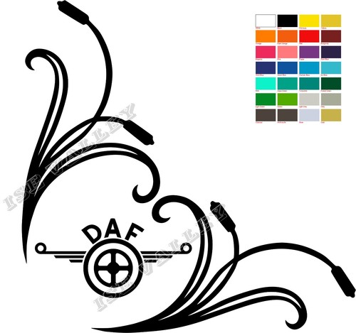 Daf window vinyl - x2, sticker