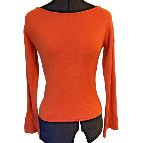 Mango wool sweater - s, coral