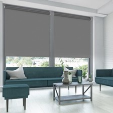 Kokorona Blackout Roller Blinds Thermal Room Darkening Privacy W71cm×L183cm Grey
