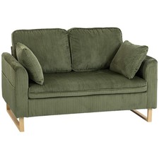HOMCOM 2 Seater Sofa, Corduroy