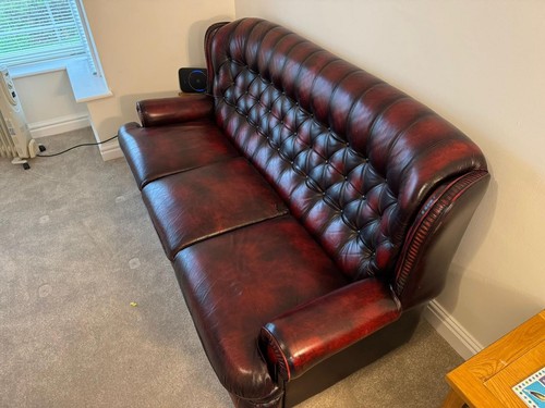 Leather four piece suite