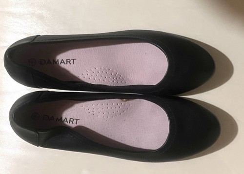 Black leather damart comfort - leather,