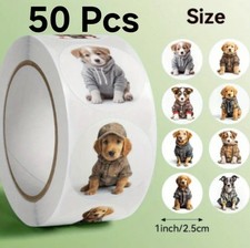 50x cute Puppy Dog Stickers Labels scrapbooking Envelopes Card gift I love You
