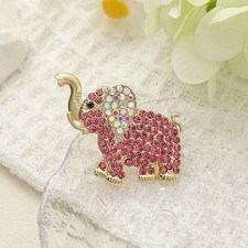 1.5" Pink & Clear Diamanti