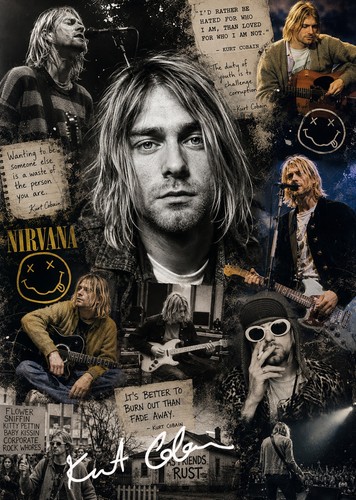 Kurt cobain nirvana signed - cobain,