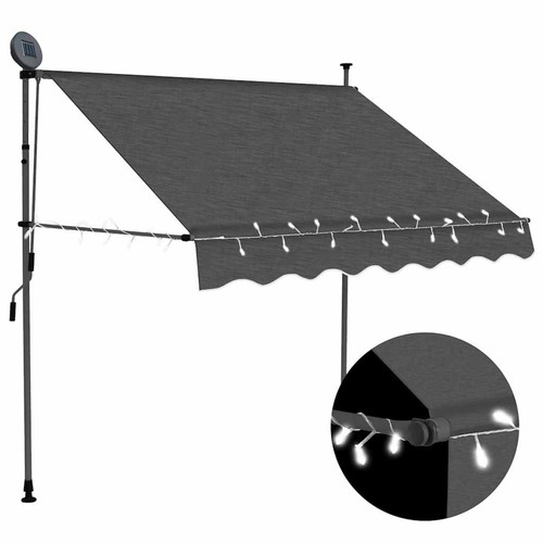 Retractable awning anthracite - retractable,