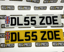 Set of 2 DVLA Approved 4D |