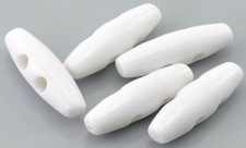 LARGE WHITE PLASTIC TOGGLE
