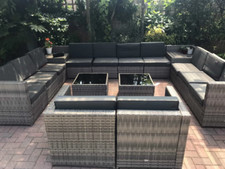 Large 12 Seater Outdoor Rattan