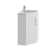 Phoenix Bathrooms Tyne Corner Vanity Unit White