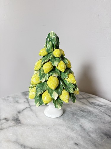 Italian majolica lemon topiary - italian,