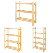 Solid pine slatted storage - pine,