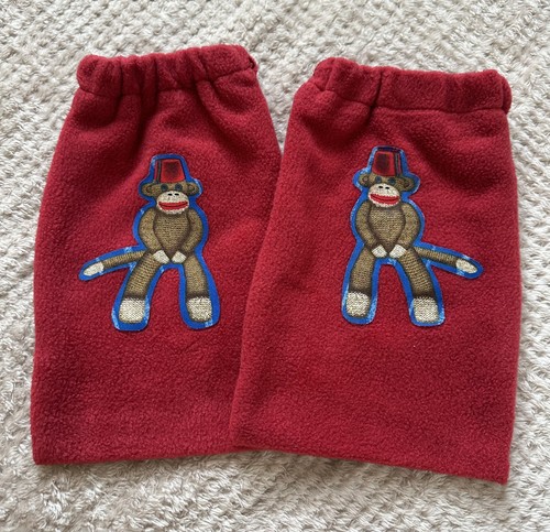 Sock monkey stirrup covers - sock,