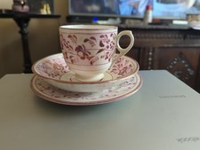 Antique 19th Century Sunderland Lustre Tea Set Including Cup, Saucer And Plate