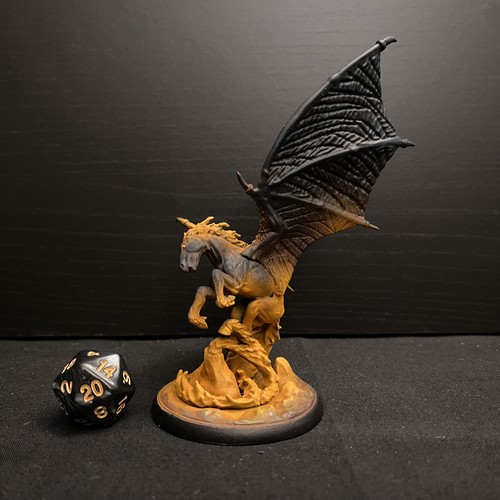 Winged nightmare painted - winged,
