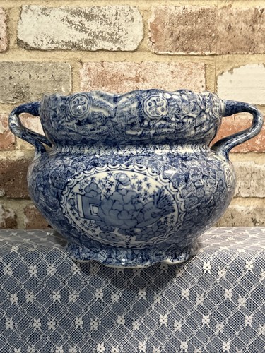 Vtg blue white - white, double