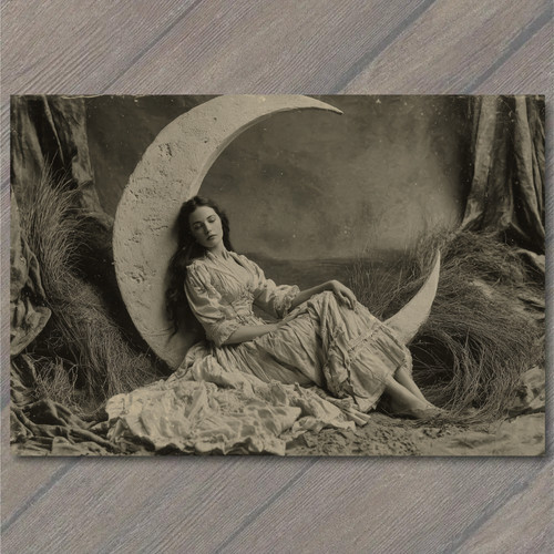 Postcard victorian woman - postcard,