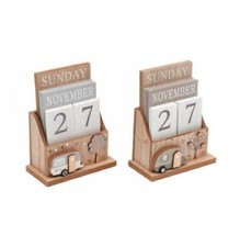 Wooden Caravan Calendar - 2