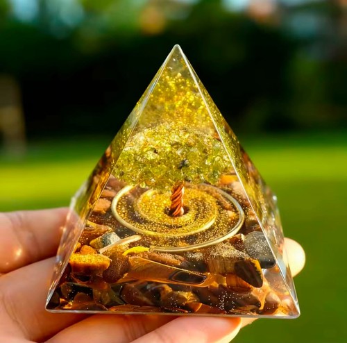 Peridot tiger eye orgone - peridot,