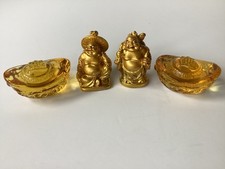 Set golden happy buddha - set,